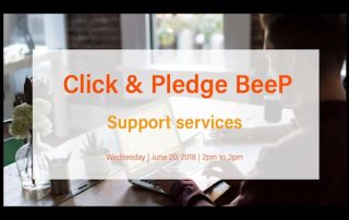 BeeP on Facebook Live: How Click & Pledge Delivers Delightful Customer Support